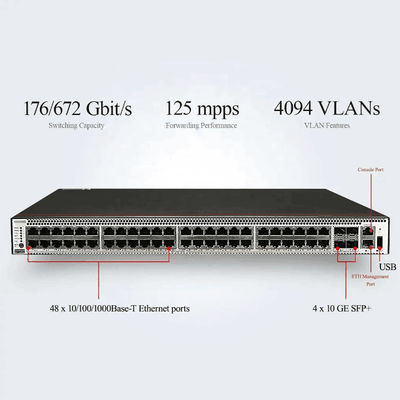 48*10/100/1000BASE-T Ethernet portları ve 4*10GE SFP portları LACP fonksiyonu ile PoE anahtarı
