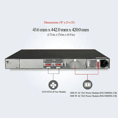 48*10/100/1000BASE-T Ethernet portları ve 4*10GE SFP portları LACP fonksiyonu ile PoE anahtarı