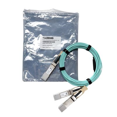 15m 200Gb/S 400Gb/S QSFP-DD IB HDR Aktif Optik Kablo Mellanox için AOC Kablo