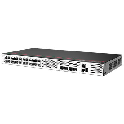 S5735-L24T4S-A1 24*10/100/1000BASE-T portları 4*GE SFP portları AC güç IP Routing OSPFv3