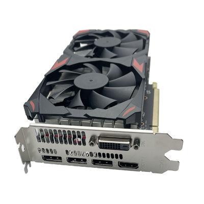 PCI E 3.0x16 Kart Otobüsü AMD RX580 4GB Grafik Kartı İş İstasyonu Masaüstü için