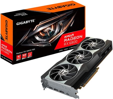 GDDR6 256 Bit GPU Kartı RX 6800 XT 2NS Oyun Video Kartı
