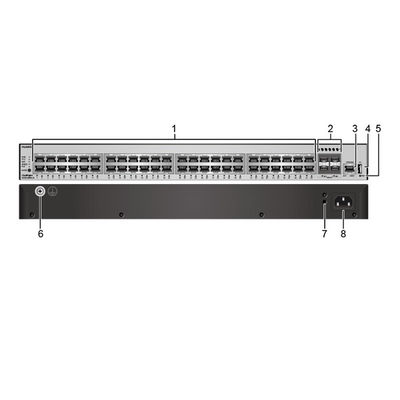 176Gbps/432Gbps POE Ağ Değiştiricisi S5735-L48P4X-A1 IP Yönlendirmesi ile
